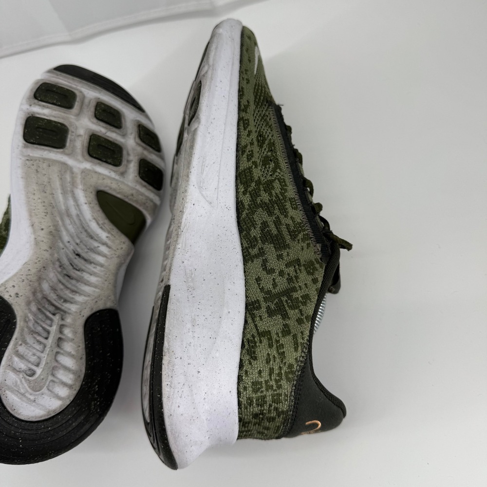 Nike SuperRep Go 3 Flyknit Training Shoes Mens 10 Olive Green Leopard DH3394-300 - Picture 8 of 14